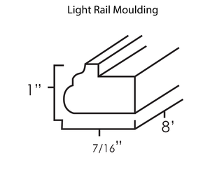 Light Rail Moulding Summit White Shaker