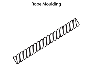 Rope Moulding Summit White Shaker