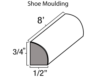 Shoe Moulding Summit White Shaker