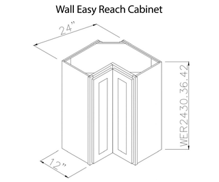 Wall Easy Reach Cabinet Summit White Shaker