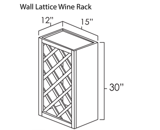 Wall Lattice Wine Rack
