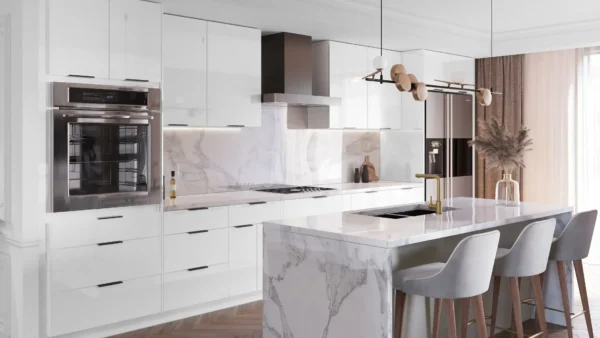 Illume Catalina Bianco Gloss Cabinets