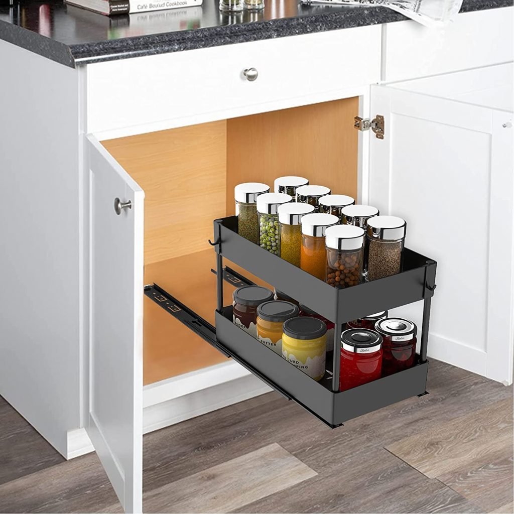 Avaspot-Two-Tier-Under-Sink-Pull-Out-Pantry-Cabinet-base in Columbus Ohio