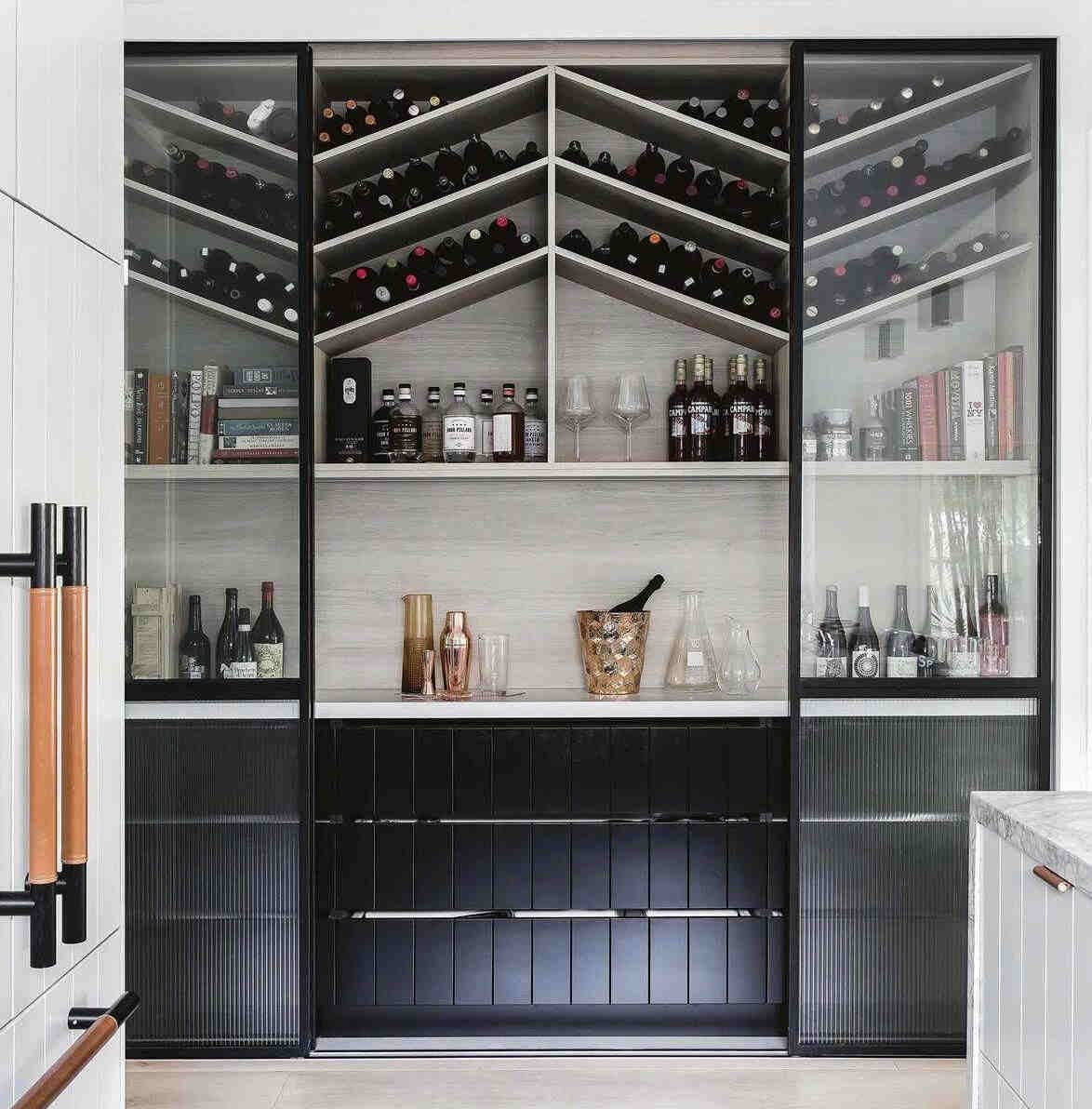 black color Bar kitchen Cabinets in Columbus Ohio