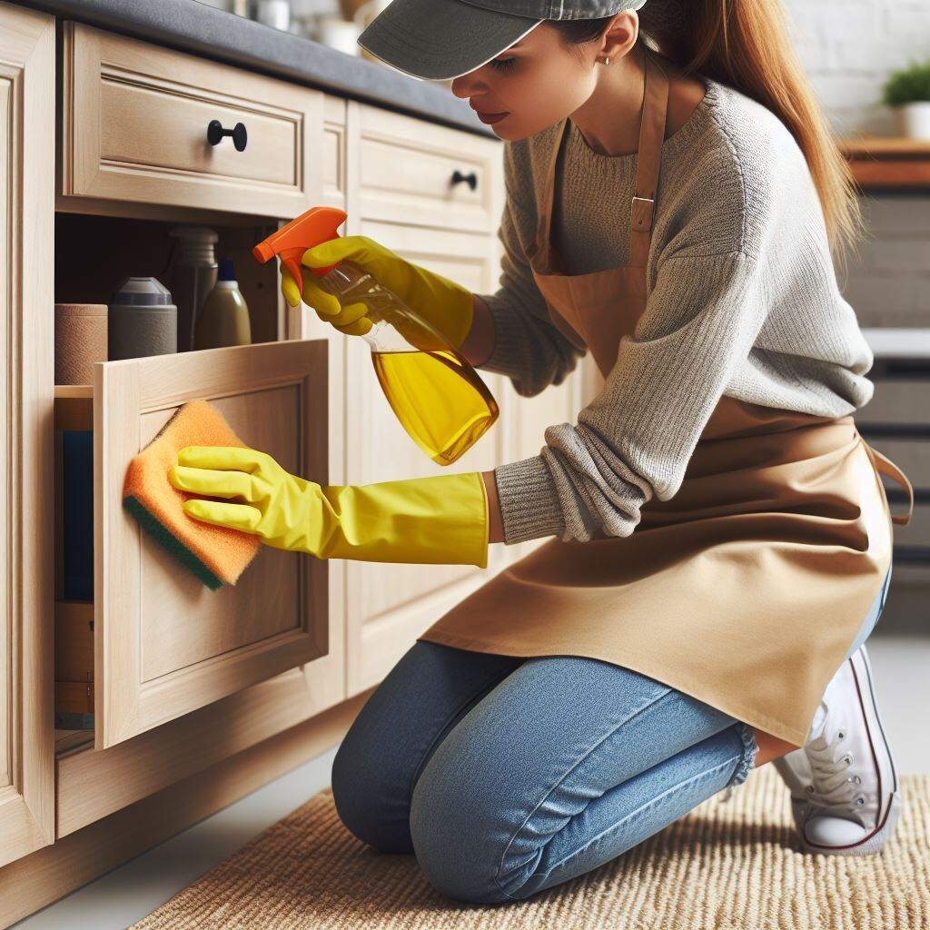 How to clean the inside of kitchen cabinets in Columbus Ohio