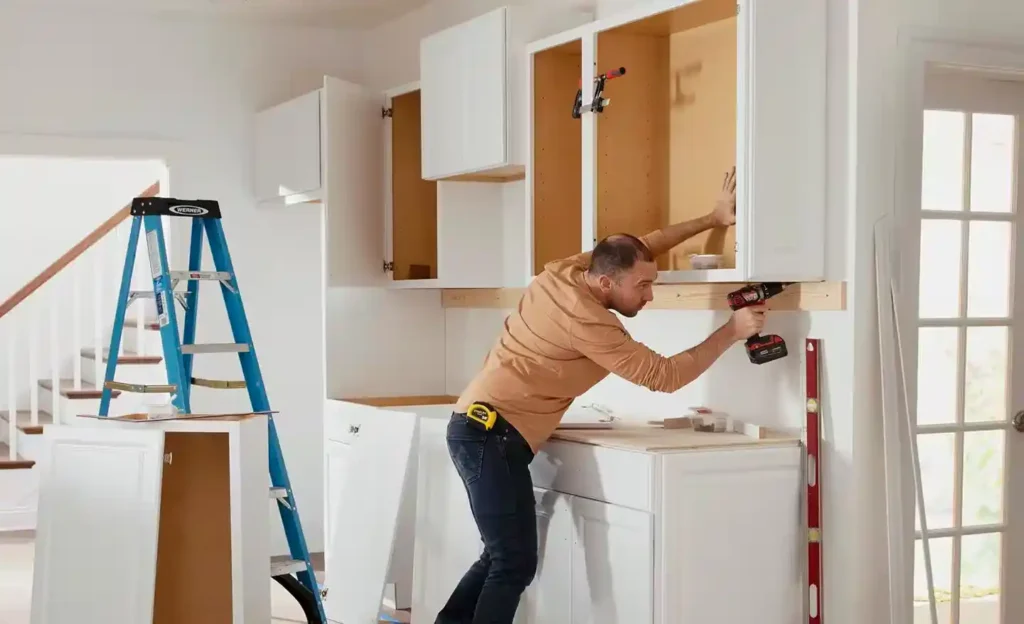 how do you install base cabinets